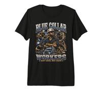 Trabajadores de Cuello Azul Manos sucias Noches ocupadas Camiseta Premium