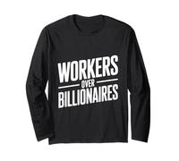 Trabajadores sobre multimillonarios - Defienden la equidad Manga Larga