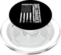 Trabajadores sobre multimillonarios protestan contra la manifestación por la Justicia Social PopSockets PopGrip para MagSafe