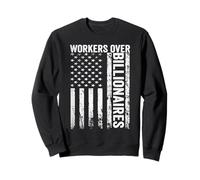 Trabajadores sobre multimillonarios protestan contra la manifestación por la Justicia Social Sudadera