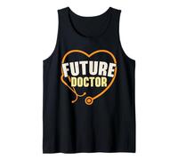 Trabajando duro para ser un médico médico médico estetoscopio Camiseta sin Mangas