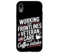 Trabajando en la primera línea del cuidado de veteranos y la enfermera de VA de café Carcasa para iPhone XR