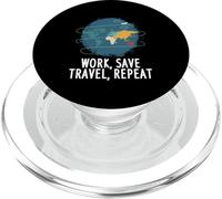 Trabajar, Ahorrar Viajes, Repetir Vacaciones PopSockets PopGrip para MagSafe