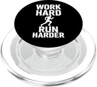 Trabajar Duro Correr Más Duro Motivación PopSockets PopGrip para MagSafe