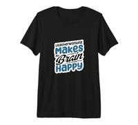 Trabajar el Cuero Hace Que mi Cerebro Sea Feliz Camiseta Premium