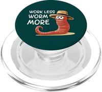 Trabajar Menos Gusanos Más Divertido Cultivo de Gusanos PopSockets PopGrip para MagSafe