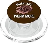 Trabajar Menos Gusanos Más Divertido Cultivo de Gusanos PopSockets PopGrip para MagSafe