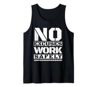 Trabaje de Forma Segura | La Seguridad es lo Primero | Regalo del Día N Camiseta sin Mangas