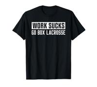 Trabajo chupa Go Box Lacrosse - Caja divertida Lacrosse Camiseta