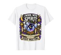 Trabajo con espíritu si me Ves Hablando Conmigo Mismo Lugar de Trabajo Camiseta
