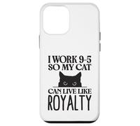 Trabajo de 9 a 5 para Que mi Gato Pueda Vivir como realeza Carcasa para iPhone 12 Mini