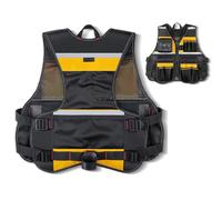 Trabajo de construcción Carpenters Vesters - Almacenamiento de chaquetas de herramientas de electricista Practical | Utilidad ajustada para ajustar varios compartimentos, ropa de trabajo pesada para