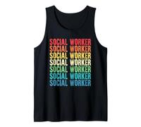 Trabajo de Estilo Vintage de Trabajador Social Camiseta sin Mangas