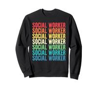 Trabajo de Estilo Vintage de Trabajador Social Sudadera