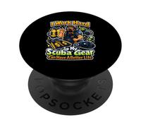 Trabajo Duro para Que mi Equipo de Buceo Pueda Tener una Vida Mejor buceando PopSockets PopGrip Adhesivo