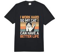 Trabajo Duro para Que mi Gato Pueda Tener una Vida Mejor, Divertido Propietario de un Gato Comfort Colors Adult Heavyweight T-Shirt