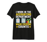 Trabajo en el Departamento de Contabilidad Funny Contable Apparel Camiseta Premium