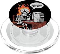 Trabajo Estrés Esqueleto Divertido Espero Que Este Correo Electrónico Te Encuentre Bien PopSockets PopGrip para MagSafe