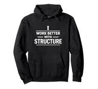 Trabajo Mejor con el diseño de mentalidad de organización de estructuras Sudadera con Capucha