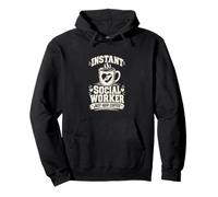 Trabajo Social Divertido Trabajo Social Coffee Adict Case Worker Sudadera con Capucha