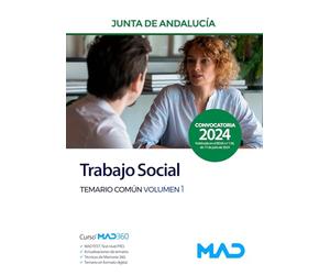 TRABAJO SOCIAL JUNTA DE ANDALUCIA TEMARIO COMUN VOLUMEN 1 2024