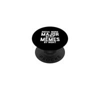 Trabajo Social Major by Day Memes Noche Servicios Humanos Estudiante PopSockets PopGrip Adhesivo