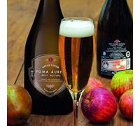 Trabanco Poma Áurea Sidra de Asturias DOP | Pack 2 × 75 rut Nature Espumosa - Sidra Natural Asturiana Premium