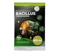 TRABE Bacillus Thuringiensis 40g 800M2 Cobertura | Protección contra Orugas Ecológico | Protege Todo Tipo de Cultivos y Plantas de Plagas | Respeta Animales, Medio Ambiente y Personas