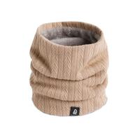 TRABIG Braga Cuello Hombre de Punto Forro Polar, Bufanda Caliente Cuello Mujer Invierno Motivo de Trigo, Fular Cuello Suave Forrada Doble Capa Cálida, Snood Calentador Tubular Cuello para Unisex Esqui