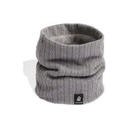 TRABIG Braga Cuello Hombre de Punto Forro Polar, Bufanda Caliente Cuello Mujer Invierno Motivo de Trigo, Fular Cuello Suave Forrada Doble Capa Cálida, Snood Calentador Tubular Cuello para Unisex Esqui