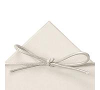 Trabillas elásticas de 20 cm, color blanco perla, 8 Inch stretch loops, Blanco, 50