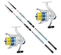 Trabucco Kit Surfcasting Compuesto de 2 caña Avalon 4 m 150 gr + 2 Carrete Avalon 6500 con Hilo