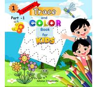 Trace and Color Book for Kids - Shapes 1 (Part - 1): •8.5×8.5 Inch | 40 images page with back blank (80 total pages.) | A Simple Line Tracing Book for Toddlers & Preschool Kids.