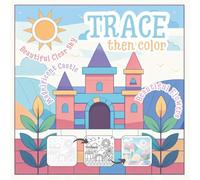 Trace and Color Book: Magical Castle, Fun and Easy Tracing and Coloring Activities for Kids, Whimsical Castle Themed Pages
