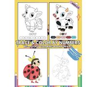 Trace and Color by Numbers for kids Ages 4-8: A Fun and Engaging Activity Book featuring Adorable Animals and Playful Insects!