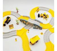 Trace Building Blocs Juguetes, Sólido Automóvil de Desarrollo de Cerebros Tracks Educación de Bloques de Construcción de Pistas para Niños para el Juego Escolar (Tipo 1)