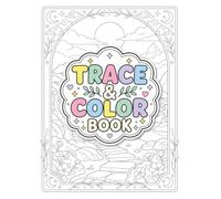Trace & Color Book: 45 Japanese-Inspired Fairy Gardens to Trace and Color, with Soft Light-Grey Outlines for a Calm, Guided Coloring Experience (Fantasy Colorings)