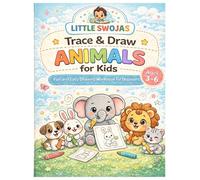 Trace & Draw Animals for Kids: Fun and Easy Drawing Workbook for Beginners Ages 3-6