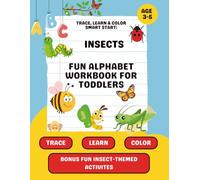 Trace, Learn and Color Smart Start: Insects: Fun Alphabet workbook for Toddlers | ABC Tracing Worksheets and Coloring Activities with Cute Bugs and ... | Fun activities | Appreciation Certificate