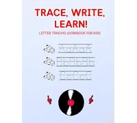 TRACE, WRITE, LEARN!: Hip-Hop Cow. Letter Tracking Workbook for Preschool and Early Elementary Kids. Vinyl Record.