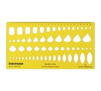 Traceease Plantillas De Joyería De La Esmeralda / / Pera/Marquesa De Piedras Preciosas Guía De Forma Cuadrada Herramientas De Elaboración De Joyas Plantillas De Diseño