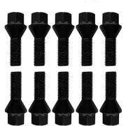 TRACER 10x Tornillo de Rueda M12x1.25 cónico 60° 22mm | Hex: 17mm Compatible con FIAT 500 IV 500C IV 500E IV 500E V 500L 500S IV 50