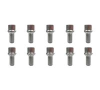 TRACER 10x Tornillo de Rueda M14x1,5 Asiento esférico R14 27mm | Hex: 17mm Compatible con Mercedes-Benz A 176 A 177 B 242 B 246 B 247 C 204