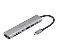 Tracer A-2 Adaptador 7en1 USB Tipo-C con Lector de Tarjetas HDMI 4k USB 3.0 pdw 60w