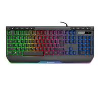 Tracer GAMEZONE RAY X RGB QWERTY Teclado de gaming con alto hub de teclas | Anti-Ghosting | 11 teclas multimedia | Teclado USB de tamaño completo para Windows 10/8/7 XP | Perfecto para jugadores y