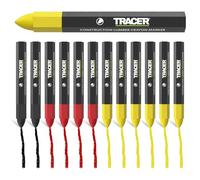 Tracer Juego de 12 rotuladores de colores mixtos, 6 amarillos, 4 rojos, 2 negros, multisuperficie