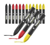 Tracer Juego de 12 rotuladores de colores mixtos, 6 amarillos, 4 rojos, 2 negros, multisuperficie