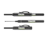 Tracer Rotuladores de punta larga, rotuladores para marcar agujeros profundos con funda y clip integrado para pantalón/camisa, paquete de 2