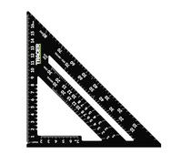 TRACER Speed Square 175 mm (7 pulgadas). Rafters Square con escalas métricas y de cadera y valle. Herramienta de marcado para techos y carpintería