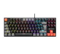 Tracer Teclado mecánico para juegos GAMEZONE Blade 87: tamaño compacto de 87 teclas, iluminación arco iris con 6 modos, teclas multimedia, anti-fantasma